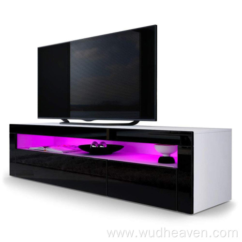 Soporte para TV de alto brillo con luces LED